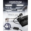 Linkable LED Shop Light (Built-in Outlet) - 100W 15000LM Aluminum