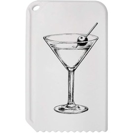 Azeeda 'Cocktail Glass with Olive' Plastic Ice Scraper (IC00040902)