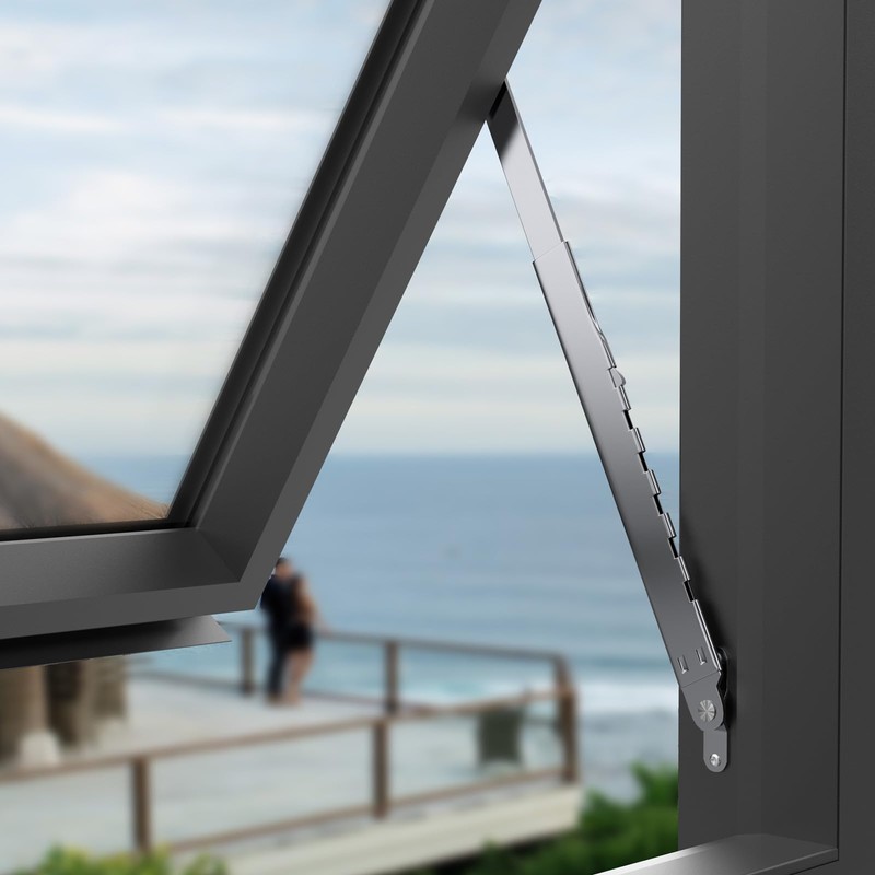I-EASYDWW Multi-Slots Telescopic Stay Rod for Top-Hung Window, SUS304, 2