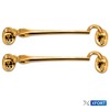 XFORT Polished Brass Cabin Hook Gate Latch Door Latch Door