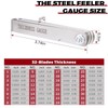 Zihvfzu Universal Spark Plug Gap Tool with 32 Blades Steel