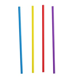 Comfy Package [250 Pack] Disposable Plastic Drinking Straws - 7.75" High - Assorted Colors…