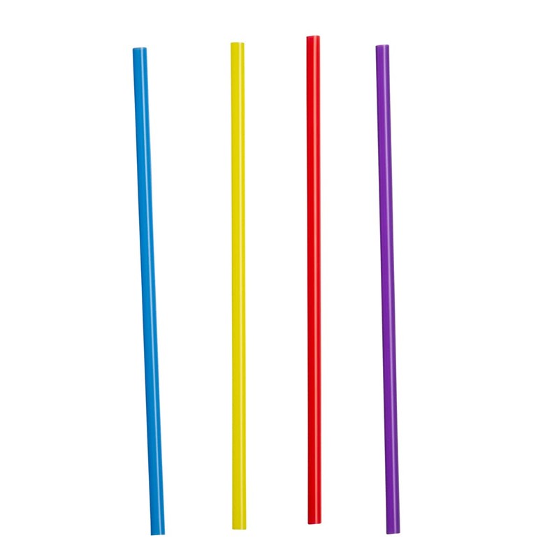 Comfy Package [250 Pack] Disposable Plastic Drinking Straws - 7.75"