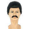 Adult Short Mens Black 70s80s Rocker Wig Anime Wig