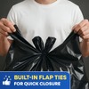 Plastic Prince 64-65 Gallon Trash Bags Heavy Duty with Flap