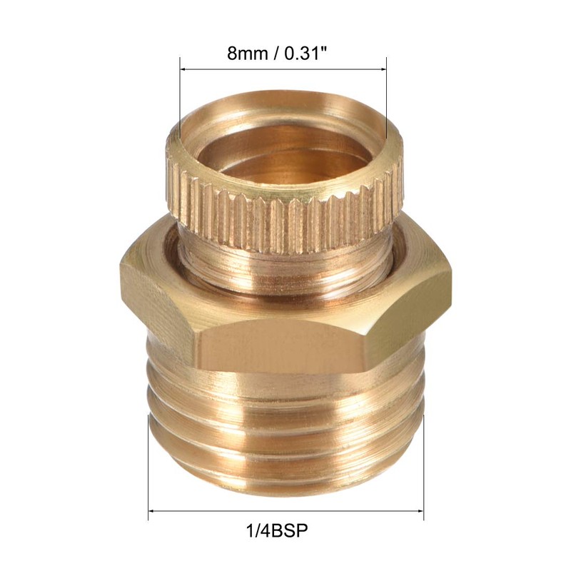 sourcing map 1/4 BSP Male Thread Diameter Air Compressor Part