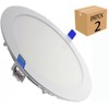 LEDUNI ® Round LED Recessed Panel Light, 20W, Circular, 2000LM,
