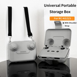 SZZCNOX RC-N3/2/1 Remote Controller Storage Box with Shoulder Strap, Portable Protection Case Organizer Compatible with DJI Mavic Air 2/Air 2s/Air 3/Air 3s/Mini 2/Mini 3/3 PRO/4 Pro/Flip/NEO