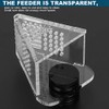HEEPDD Fish Feeder Set Clear Aquarium Cone Feeder Acrylic Magnetic