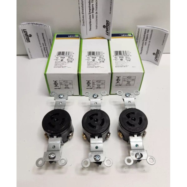 Leviton LOT OF 3 NEW OLD STOCK! LEVITON 15A 125V