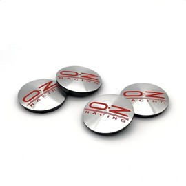 4pcs 55mm for OZ Racing M582 Wheel Center Rim Caps Hub Caps,2.17'' Outer Diameter,2.05 ''Inner Diameter (Silver Red)