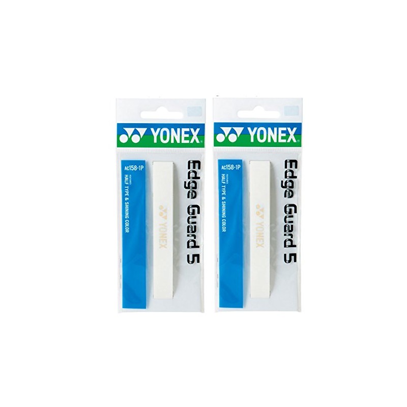 YONEX AC158-1P-011-2SET Edge Guard 5, White, Set of 2, Same