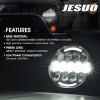 JESUO Fit Ford Mustang 1965~1973 Brightest Pair 7" Round Led