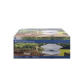 Boston Harbor Solar POSTCAP Light White 4PK 26086