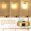 Innqoo Gold Lamp for Bedroom - Industrial Bedside Table Lamp