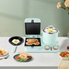 HAPPCUCOE 3 in1 Electric Breakfast Maker Household Retro Breakfast Station