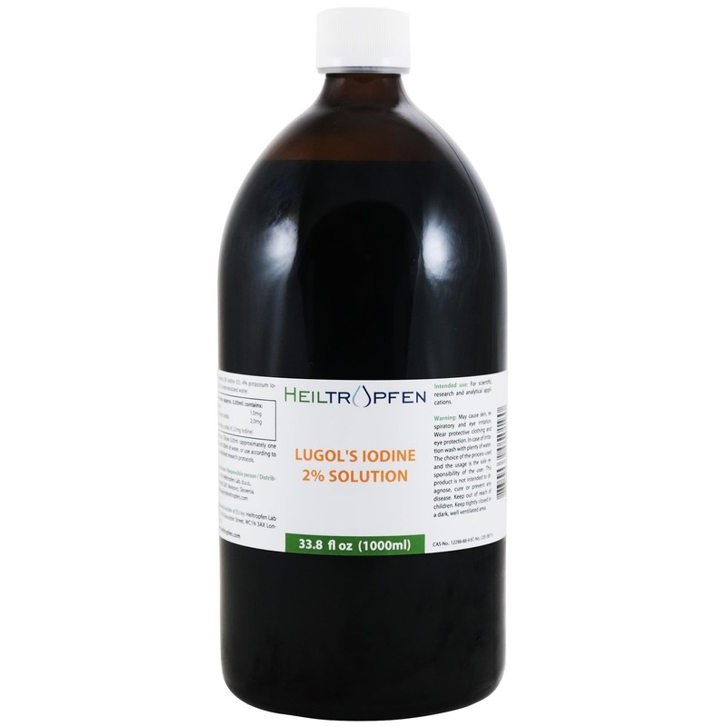 2% Lugols Iodine Solution | 33.8 Fl Oz - 1000