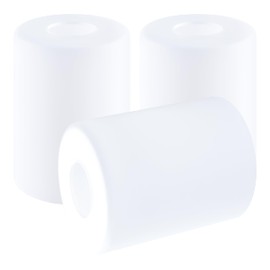 GO&SO 3 Pack White Frosted Glass Shade for Light Fixtures,Cylinder Glass Light Shade Replacement,5.5"Height,3.54"Diameter,1.65"Fitter - Lamp Shades for Floor Lamps,Bedside,Wall Sconces,Chandelier