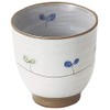 Mino Ware k21210 Futaba Tea Cup, Blue