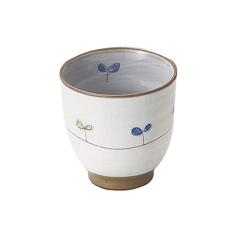 Mino Ware k21210 Futaba Tea Cup, Blue