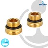 tecuro Transition Nipple for Tap Block 1/2 Inch Self-Sealing x