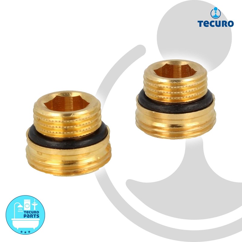 tecuro Transition Nipple for Tap Block 1/2 Inch Self-Sealing x