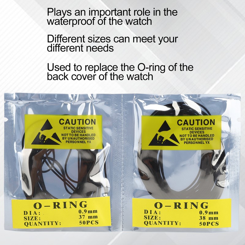 Professional Rubber Watch ORing Watch Back Sealing Gasket Replacement Accessory