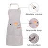 ARBINSON 2 Pack Cooking Aprons Adjustable Bib Apron for Women