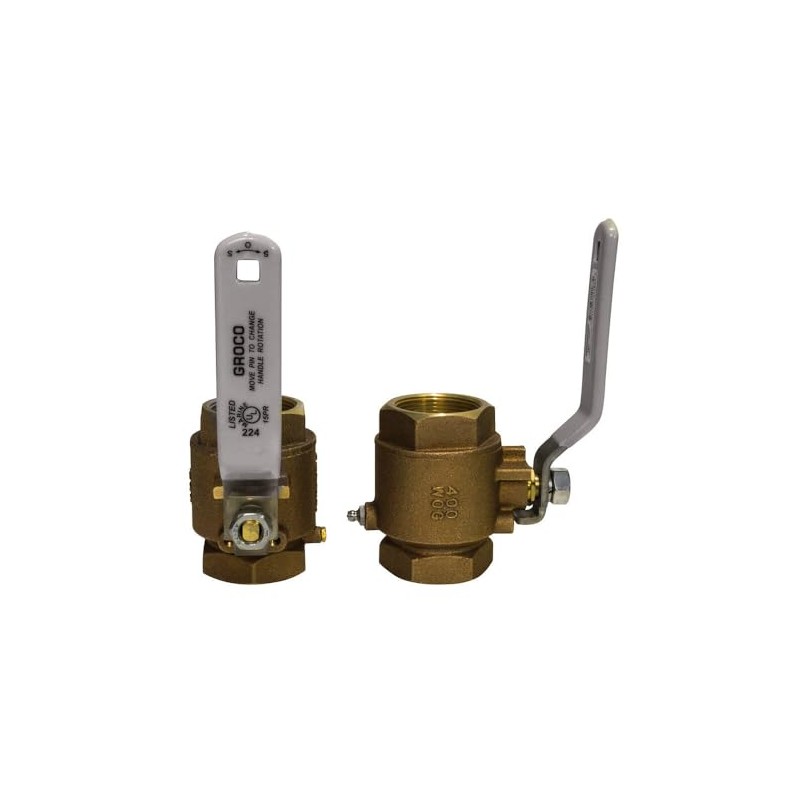 GROCO 3/4" NPT Bronze in-Line Ball Valve