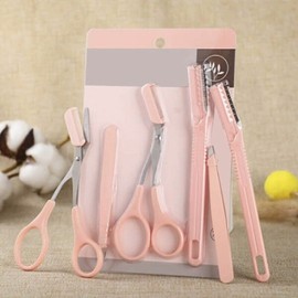 Pretty eyebrow scissors, tweezers, comb set, care portable pouch (WB59E47) / 예쁜눈썹 가위 쪽집게 빗 세트 관리 휴대용 파우치 (WB59E47)