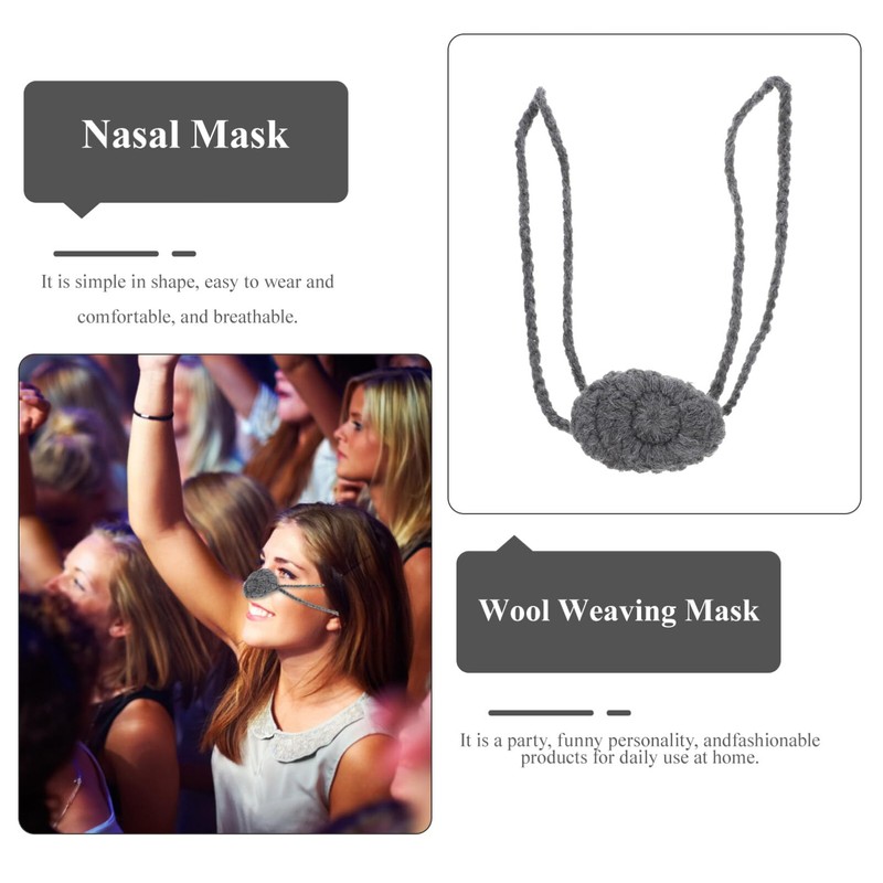 LIFKOME Winter Nose Warmer, Wool Nose Protector Cold Weather Nose