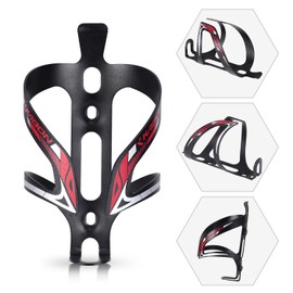 KABON Bike Water Bottle Holder, Lightweight Bicycle Alloy Aluminum Side Load Water Bottle Cage Brackets for Road Bike MTB (New Red)