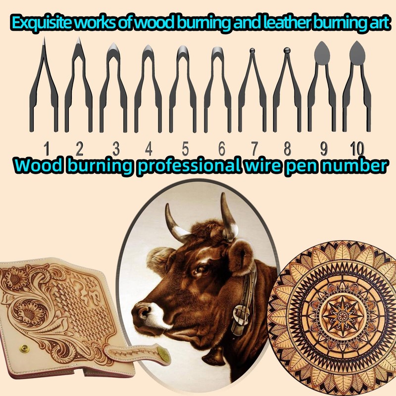 FIRElood Wood Burning Kit,Wood Burning Tips Wood Burner tip,Burning Tool
