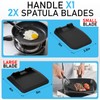 MFTEK Silicone Spatula Set, Eggs Flipper, Adjustable Angle Spatula Turner