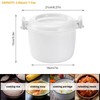 JWTIFOA Microwave Rice Cooker, 1.8 Quart/7 Cup Microwave Steamer for