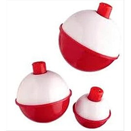 DANIELSON Red/White 1 3/4" SNAP-ON Floats WHT 1-3/4"