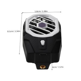 COHEALI Smartphone Cooler Portable Phone Cooling Fan with Semiconductor Technology Adjustable Cooling Modes Fits for Gaming Live Streaming Lightweight Design for Enhanced Performance