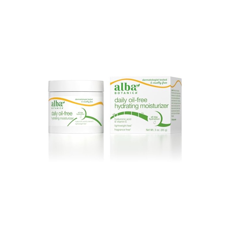 Alba Botanica Daily Oil Free Hydrating Moisturizer, with Hyaluronic Acid