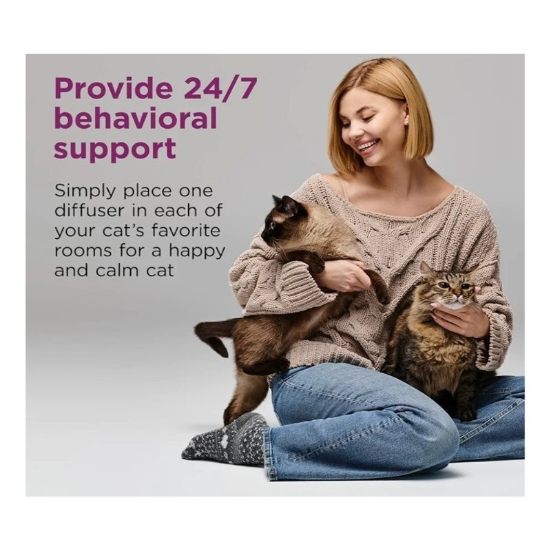 Comfort Zone Cat Calming Kit 1 Diffuser 2 Refills NEW
