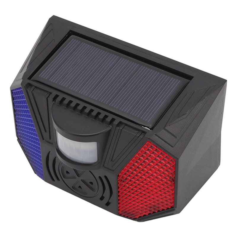 Solar Security Alarm Siren with Remote Control USB Cable Yard