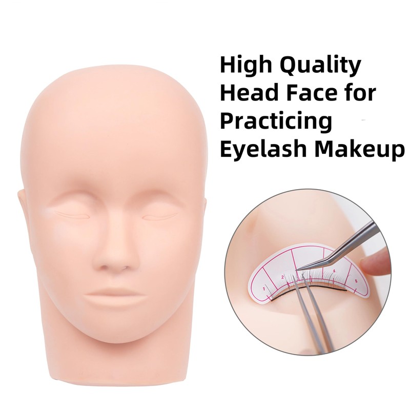 Eyelash Extension Mannequin Head Cosmetology Mannequin Head For Makeup Soft