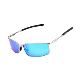 FEISEDY B1029 Men's Polarized Sunglasses, UV400 Protection, Ultra Lightweight for Driving/Biking/Fishing, blue