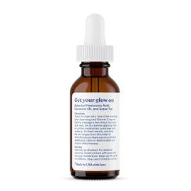 ASUTRA Hyaluronic Acid Serum for Face, 1 fl oz (Pack of 2)- Vitamin C & E, Aloe, Green Tea, Geranium & Jojoba Oil, Plumping Face Serum, Hydrating Facial Skin Care