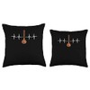 Sitar Instrument Indian Hindustani Music String Instrument Throw Pillow