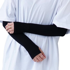 Keys (NCK012) Arm Cover, 3 Colors, UV Protection, SPF50 PA++, Arm Sleeve, Arm Cover, Sweat Absorbent, Quick Drying, Sports, Outdoor, Sunscreen Cover, UV Protection, Black