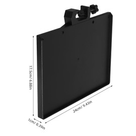 Milisten Pallet Tripod for Phone plastic Shelf Abs Organizer Shelf Mic Stand Accessory Sound Display Tray Music Stand Shelf Mic Stand Clip Holder Clip-on Accessory Tray Abs Black