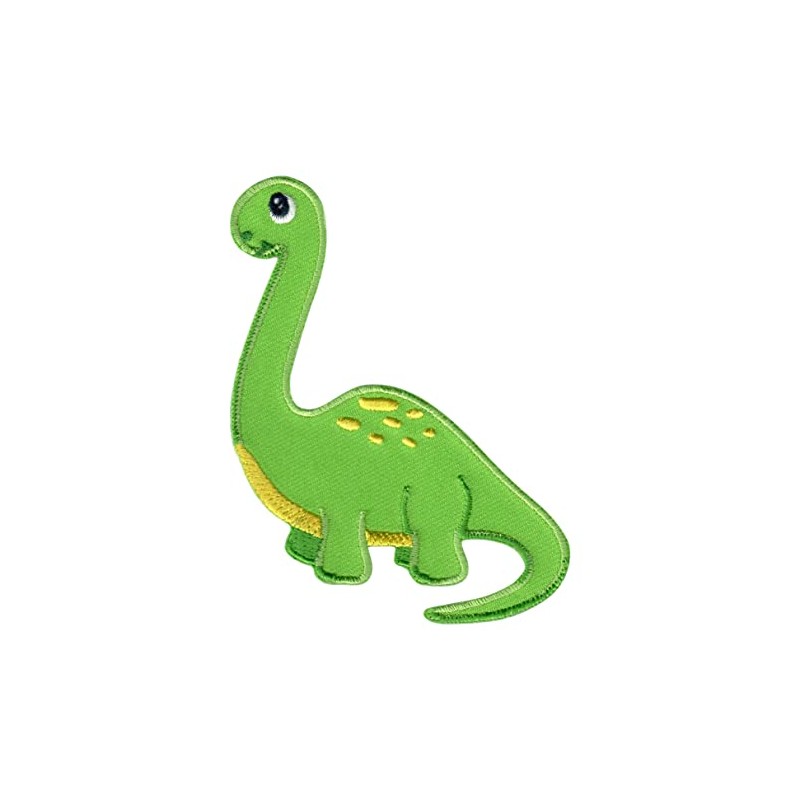 PatchMommy Dinosaur Patch, Iron On/Sew On - Embroidered Applique Motif