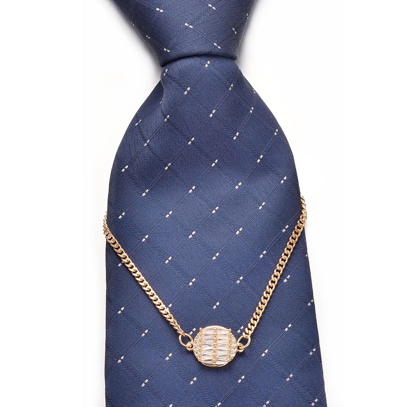 RunootPR Tie Clip, Gold, Funny Tie Clip Chain, Stylish, Wedding,