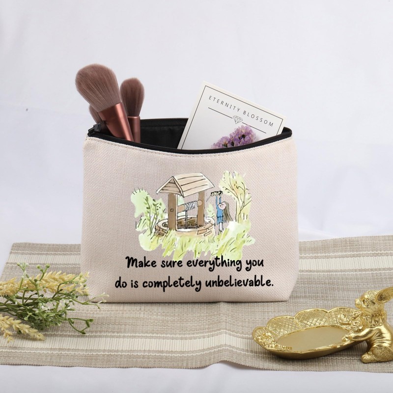 Book Gift 90s Movies Inspired Cosmetic Bag Library Gift for