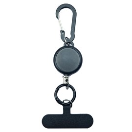 ZFNEAM Smart Phone Neck Strap, Elastic Strap for Outdoor Cell Phones, 22.0 inches (56 cm), Metal Buckle, Drop Prevention, Black